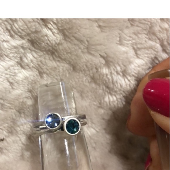 Swarovski Crystal Birthstone Solitaire Stackable Rings- sz 6, 7 or 8- Boutuque - Picture 8 of 11